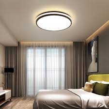 Best chandelier ceiling lights for bedroom. Minimalist Circular Led Flush Mount Ceiling Light Fixture Modern Acrylic Lighting Bedroom Living Room