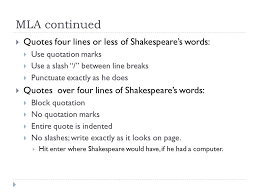 Citing one play shakespeare 5 2 201 204 when you cite multiple shakespeare plays within the paper mla recommends starting each citation with an. Notes About The Compare Contrast Essay Macbeth Overview Definition Of Essay Organization Evidence Mla Final Reminders Questions Turnitin Com Ppt Download