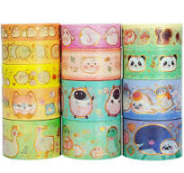 Cute Animal Washi Masking Tape Set 13 Rolls