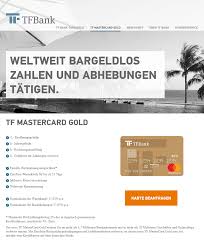 Mit „ausführen geben sie den auftrag frei. Kreditkarte Ohne Jahresgebuhr Wie Gut Ist Die Tf Bank Mastercard Dontox De Testberichte Und Tools