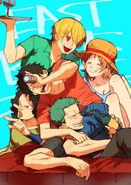 Monkey D Luffy Roronoa Zoro Sanji Vinsmoke Monster Trio Nami Usopp Straw Hat Crew Pirates Mugiwaras One Piece Desenhos De Anime Anime Artistas