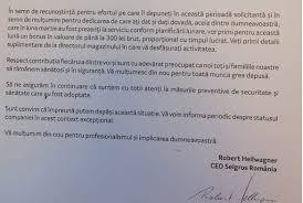 Dragă (nume, prenume), (numele complet al angajatului) a fost angajatul companiei (numele companiei) din noiembrie 1999 cand a fost angajat/ă pe poziția de (poziție/ titlul postului 1). Scrisoare Cu Bonus Pentru AngajaÈ›ii Selgros Romania Cat Ar Urma Profit Ro