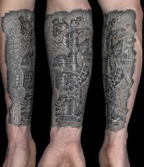 Biomechanik Tattoo Unterarm Roboterteile 3d Effekt Biomechanik Tattoo Getriebe Tattoo Coole Unterarm Tatowierungen