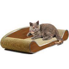Lambaw 23 82 Inches Large Cat Couch Scratcher Eco Friendly Corrugated Cardboard Cat Scratcher To Protect Furni Cardboard Cat Scratcher Cat Scratcher Pet Sofa