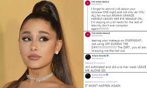 The top look for us has to be this beauty from the 2020 grammy's. Ariana Grande Apologizes To Critics Who Target The Singer After She Forgot To Remove Her Eye Makeup Daily Mail Online