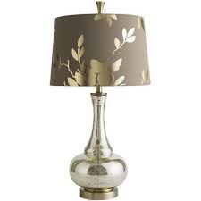 (16 at top) x 11t. Gold Leaf Glass Lamp Lamp Glass Lamp Glass Table Lamp
