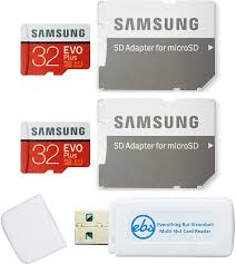 Samsung evo plus micro sd sdxc card 16gb 32gb 64gb 128gb adapter 100mb class 10! Amazon Com Samsung 32gb Evo Plus Microsd Card 2 Pack Evo Class 10 Sdhc Memory Card With Adapter Mb Mc32g Bundle With 1 Everything But Stromboli Micro Sd Card Reader Electronics