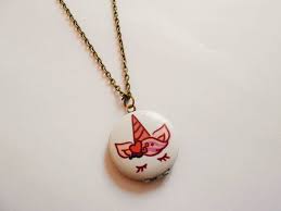 Locket Necklace Unicorn Necklace Locket Pendant Necklace Unicorn Jewel Photo Locket Necklace Medallion Necklace Collier Licorne Collier Avec Medaillon Et Pendentif Porte Photo