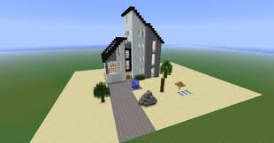 Minecraft Beach House Love The Little Beach Umbrella Minecraft Beach House Modern Beach House Minecraft Houses Blueprints