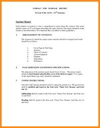 How to write a report after attending a workshop samples. Seminar Report Format In Word