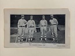 Philadelphia Athletics A's Baker Collins Davis Barry 1910 Baseball 4X6  Picture