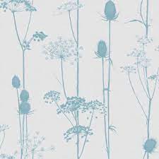 Colours Thistle Duck Egg Grey Foliage Wallpaper Departments Diy At B Q Tree Nature Wallpaper Floral Wallpaper Thistle Wallpaper