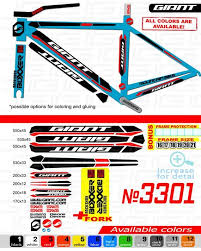 Giant Bike Frame Stickers Bicycle Stickers Stickers On The Frame And Fork Bicycle Mountain Restoration Giant Bikes Bike Frame Giant Bicycle