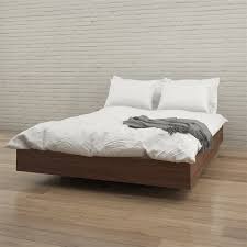 The nation queen bed is the ideal most for a minimalistic start of a life. Nexera Platform Bed Walnut Queen Size 346031 Rona