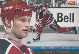 1994 Jets Bob Essensa Makes Save Canadians Kirk Muller AP Press Paper  Photograph