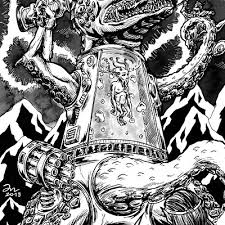 I illustrate and do graphic design on all old skull publishing materials. Artstation Diogo Nogueira