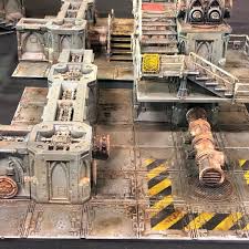 Got A Speak To The Designer Of These New Necromunda Terrain This Looks Perfect For Zm Games In 30k Or Even Stand Alon Warhammer Terrain Terrain 40k Terrain