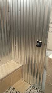 I just saw photos of a diy shower that was lined on the inside with sheet aluminum. Tin Shower Walls Tin Shower Walls Bathroom Decor Master Bathroom Design