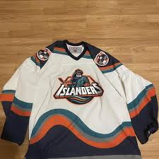 The new york islanders brought back their fisherman jerseys for pregame as they skated against the panthers. Ccm New York Islanders Fisherman Nhl Hockey Jersey Xl Blank White Vintage Sidelineswap