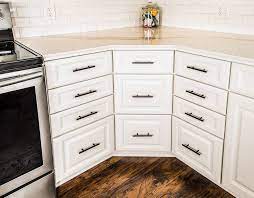 Dovetail drawer boxes, 1/2 thick solid wood side panels. Optimizing Blind Corner Cabinets American Wood Reface