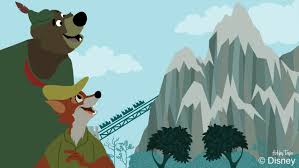 Wolfgang reitherman, larry clemmons, ken anderson and others. Disney Doodle Robin Hood And Little John Look For Adventure At Disney S Animal Kingdom Disney Parks Blog