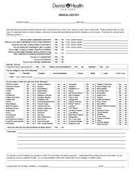 33 printable medical history form templates fillable