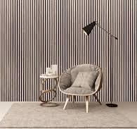 Decorative Slatted Acoustic Wood Veneer Pet Felt Acoustic ...