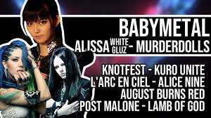 Babymetal Bmth Metal Galaxy L Alissa White Gluz En Gears 5 L Murderdolls Regresa Youtube Explore 9gag for the most popular memes, breaking stories, awesome gifs, and viral videos on the internet! babymetal bmth metal galaxy l alissa white gluz en gears 5 l murderdolls regresa