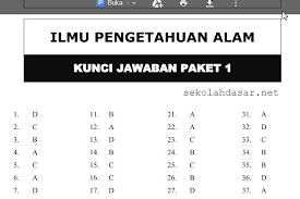 Soal Latihan Un Sd Mi 2016 Dan Kunci Jawabannya Sekolahdasar Net