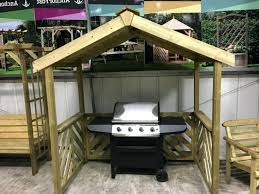Build a bbq rotisserie pit using cinder blocks for $250 or less. Small Bbq Shelter Wooden Bbq Shelters