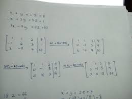Solve a system of equations using elimination calculator. Solve The System Of Linear Equations By Gaussian Elimination And Back Substitution Mathematics Stack Exchange