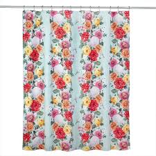 Find floral shower curtain hooks. Vern Yip Floral Shower Curtain Skl Home Target