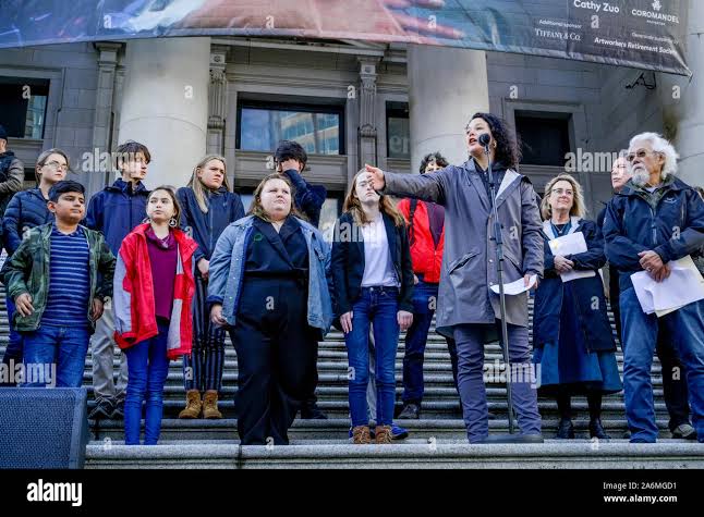 Canadian youth file charter lawsuit against the federal government for  contributing to dangerous climate change, Vancouver, British Columbia,  Canada Stock Photo - Alamy