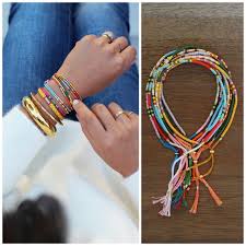 I've been meaning to put my collection of miyuki seeds beads to good use. Diy Morse Code Seed Bead Bracelet Tutorial From True Blue Me You Diys For Creatives