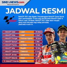 The 2021 fim motogp world championship is the premier class of the 73rd f.i.m. Sindografis Jadwal Motogp 2021 Status Sirkuit Mandalika Masih Cadangan