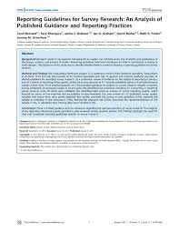 The wording you choose can make all the difference. Pdf Reporting Guidelines For Survey Research An Analysis Of Published Guidance And Reporting Practices