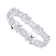 You'll receive email and feed alerts when new items arrive. Solid 10k Gold Mens Diamond Bracelet 3 Carats Of Diamonds By Luxurman On Sale Overstock 22405005