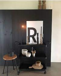 zwarte lambrisering lambrisering keuken zwart