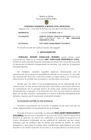 República de Colombia Rama Judicial del Poder Público
