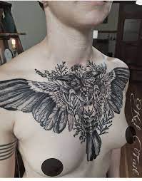 Kel Tait Raven Tattoo Chest Tattoo Girl Chest Tattoos For Women Tattoos