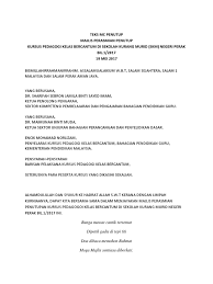 Teks Pengacara Majlis Penutupan