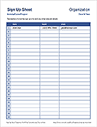 Free Printable Attendance Sheets