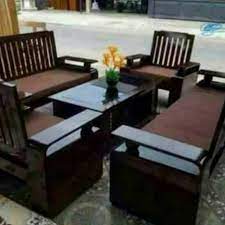 Bangku panjang untuk interior kursi gereja yang terbuat dari bahan baku utama kayu jati perhutani bangku minimalis gereja dengan ukuran panjang 300 cm x lebar 50 cm x tinggi 90 cm sangat cocok. Kursi Tamu Minimalis Kayu Jati Sofa Mebel Furniture Jepara Shopee Indonesia