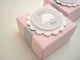 Pink And Gray Elephant Favor Boxes Set Of Ten Elephant Favor Box Baby Favors Baby Gifts