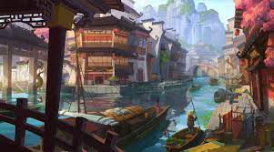work 1 chao liu landscape concept fantasy art landscapes fantasy landscape