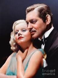 Clark Gable and Jean Harlow, Vintage Stars Painting by Esoterica ...