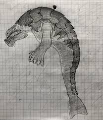 This is a drawing i did 3 years ago when i was 17. My Pencil Drawing Of A Sort Of Beefed Up Lava Lizard Can T Figure Out What To Call It Ideas In Comments No Spoiler Subnautica