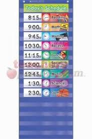 Daily Schedule Pocket Chart Gr K 5 Ideal Classroom