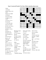 Crossword puzzles are for everyone. Easy Crossword Puzzles Printable Fill Online Printable Fillable Blank Pdffiller