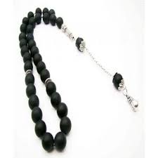 mr 356 أونيكس سبحة اونيكس مكونة من 33 حجر الدائري مقاس 10ملم الاكسسوارات من المعدن المطلي المنتج متوفر فقط لدي إيغال الري beaded bracelets jewelry bracelets